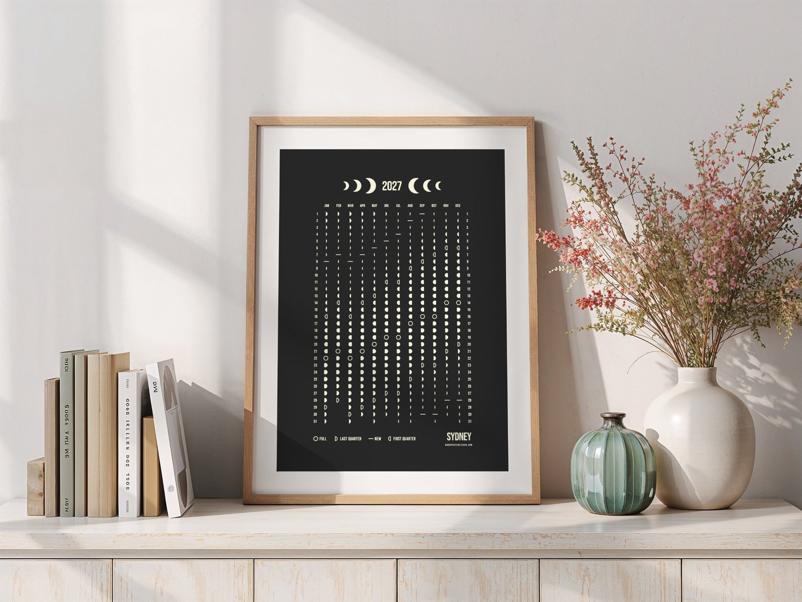 Yearly Moon Calendar