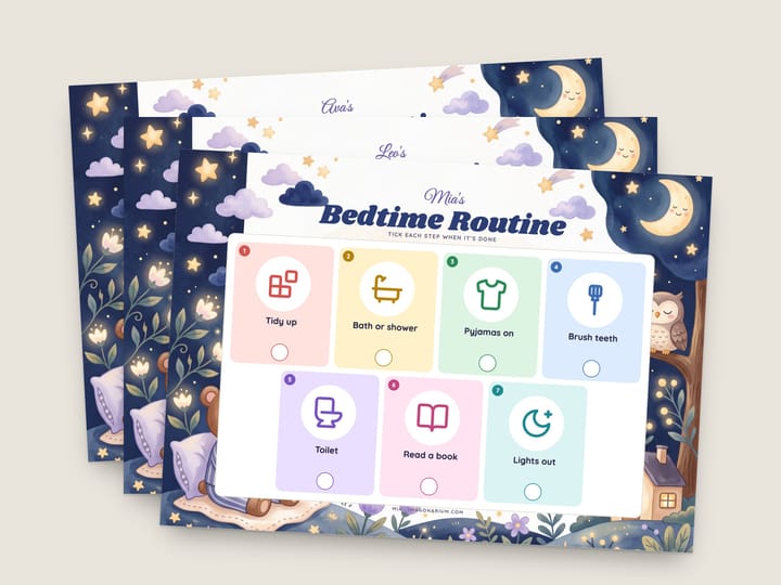 Printable personalised reward chart for kids