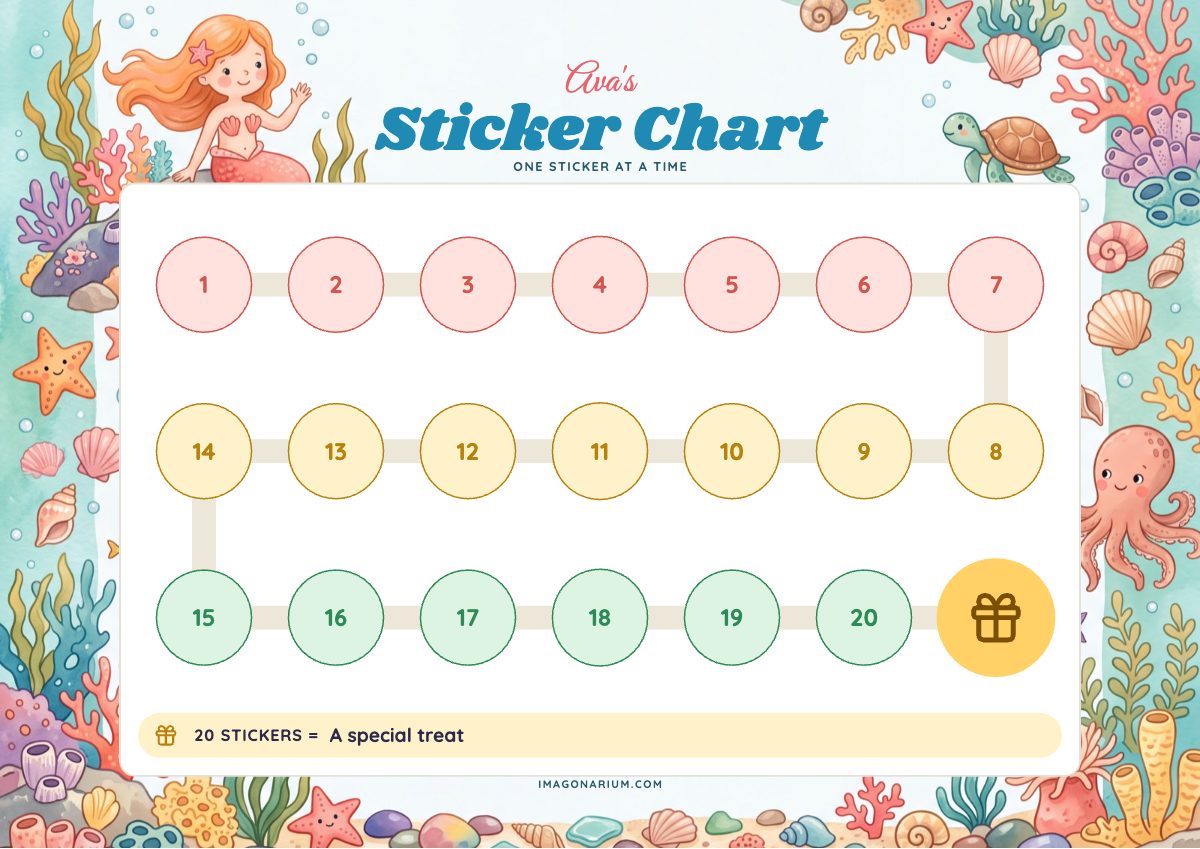 Sticker Chart, printable