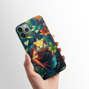 Cute Orange Lizard Phone Case