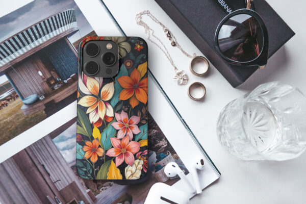 snap i14Pro real photo mockups p2 botanical flower pattern 1