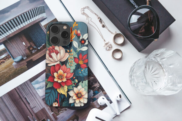 snap i14Pro real photo mockups p2 botanical flower pattern 2