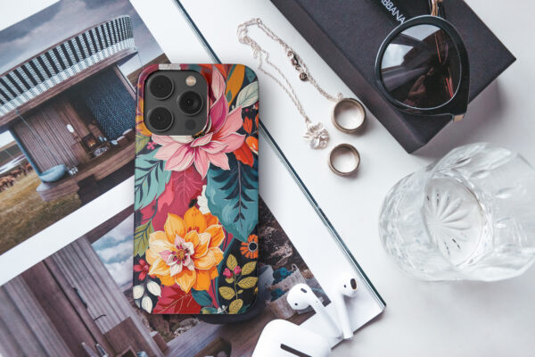snap i14Pro real photo mockups p2 botanical flower pattern 4