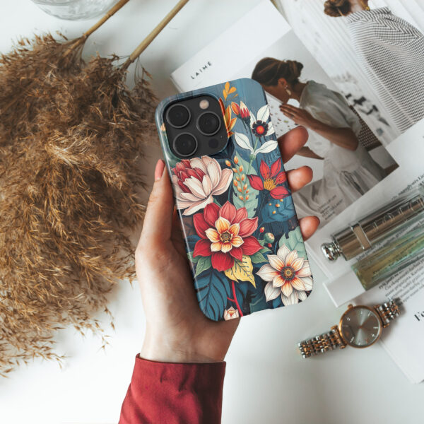 snap i14Pro real photo mockups p3 botanical flower pattern 2